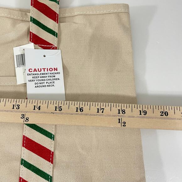 Disney Parks WDW Christmas Canvas Tote Bag Embroidered Reuseable Shopping Bag - Picture 7 of 9